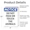Signmission Do Not Feed Or Touch The Animals, 7 in W x Rectangle, Vinyl Decal OS-2PACK-NS-D-710-V-11274 - alternate 5